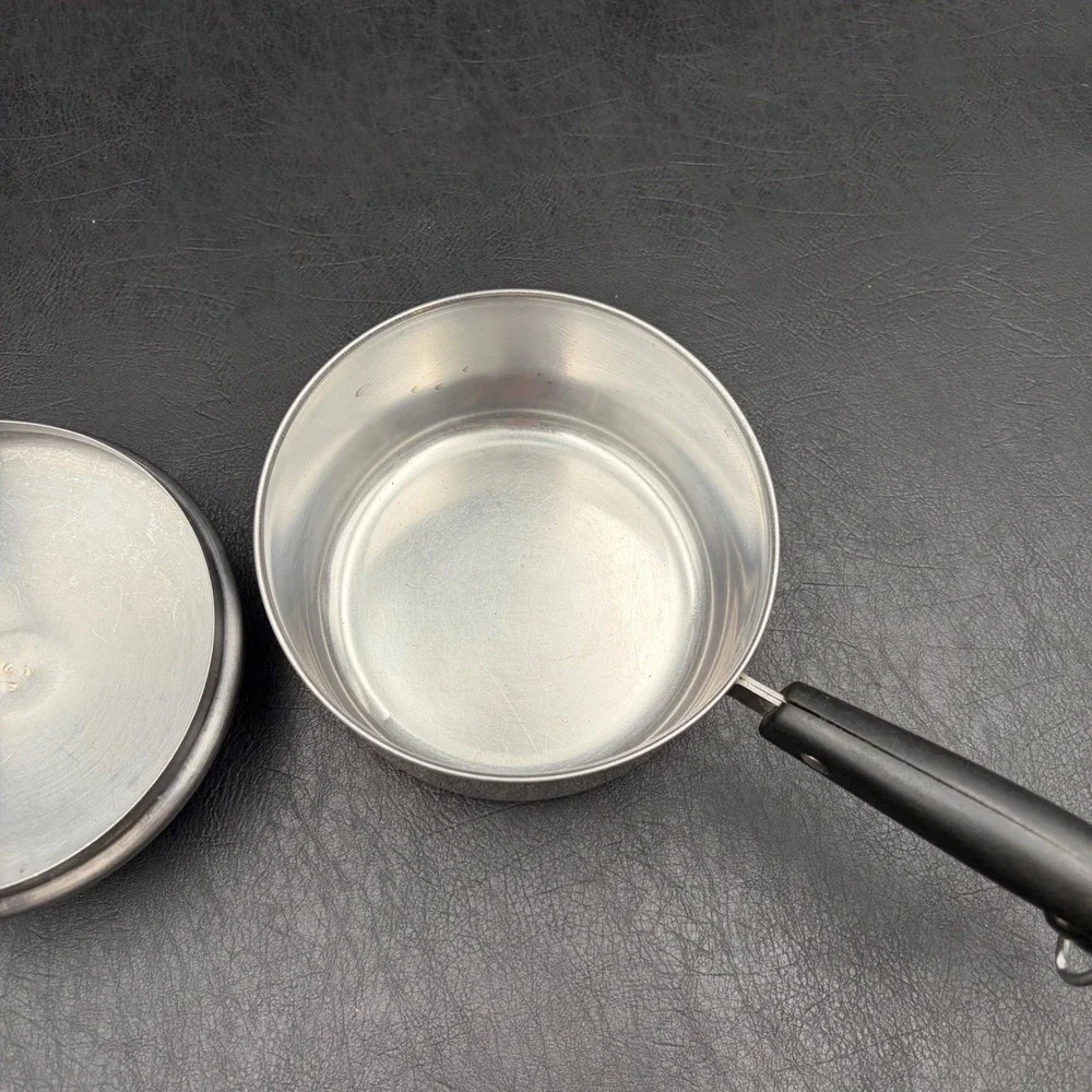 Vintage Revere Ware 1 Qt Saucepan Copper Clad Stainless Steel Lid Clinton IL
